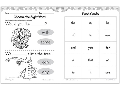100 Sight-Words Workbook - K-Gr. 1 - US 7554