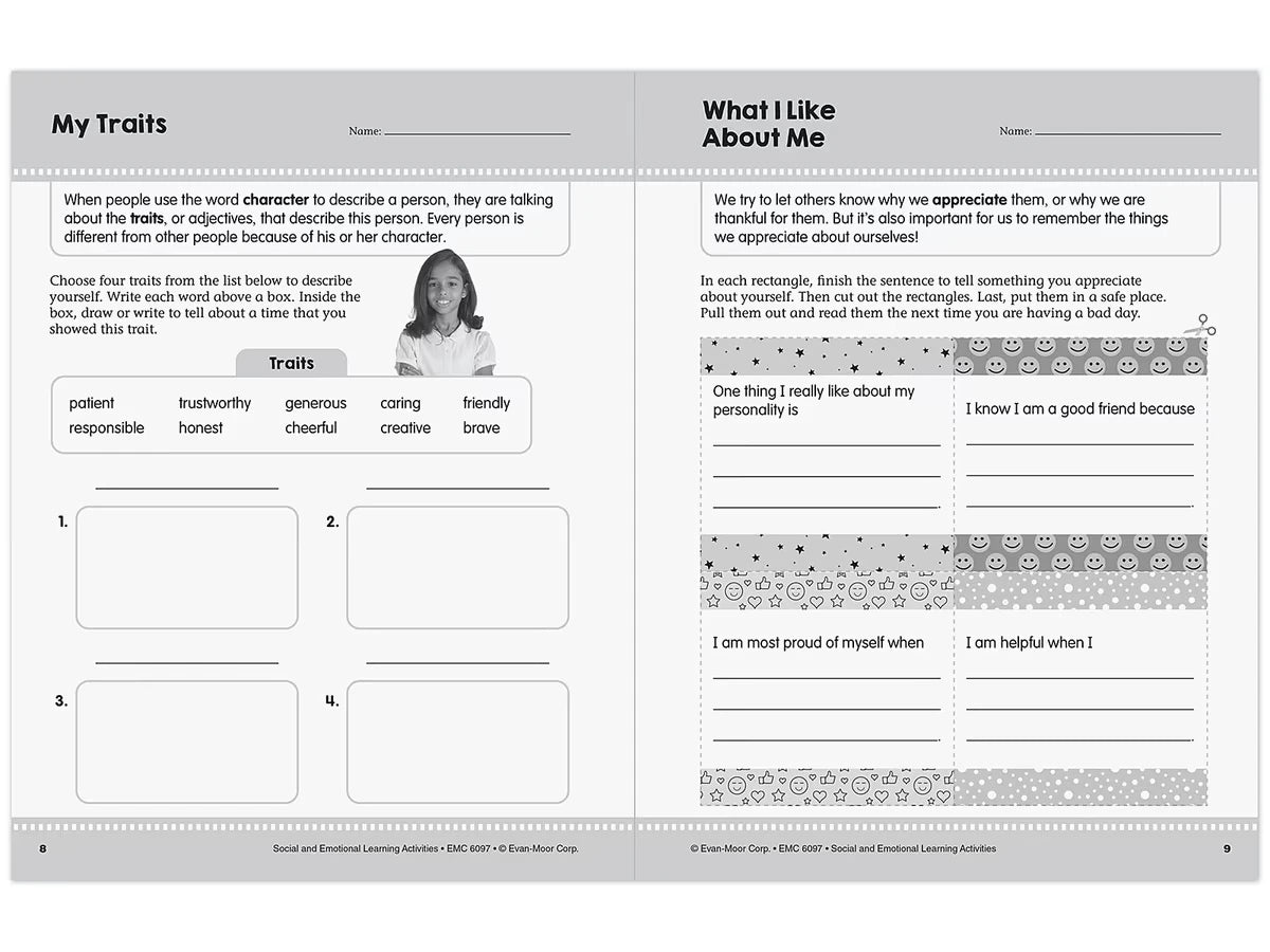 Social and Emotional Learning Activity Workbook - Gr. 3-4 - US 4626