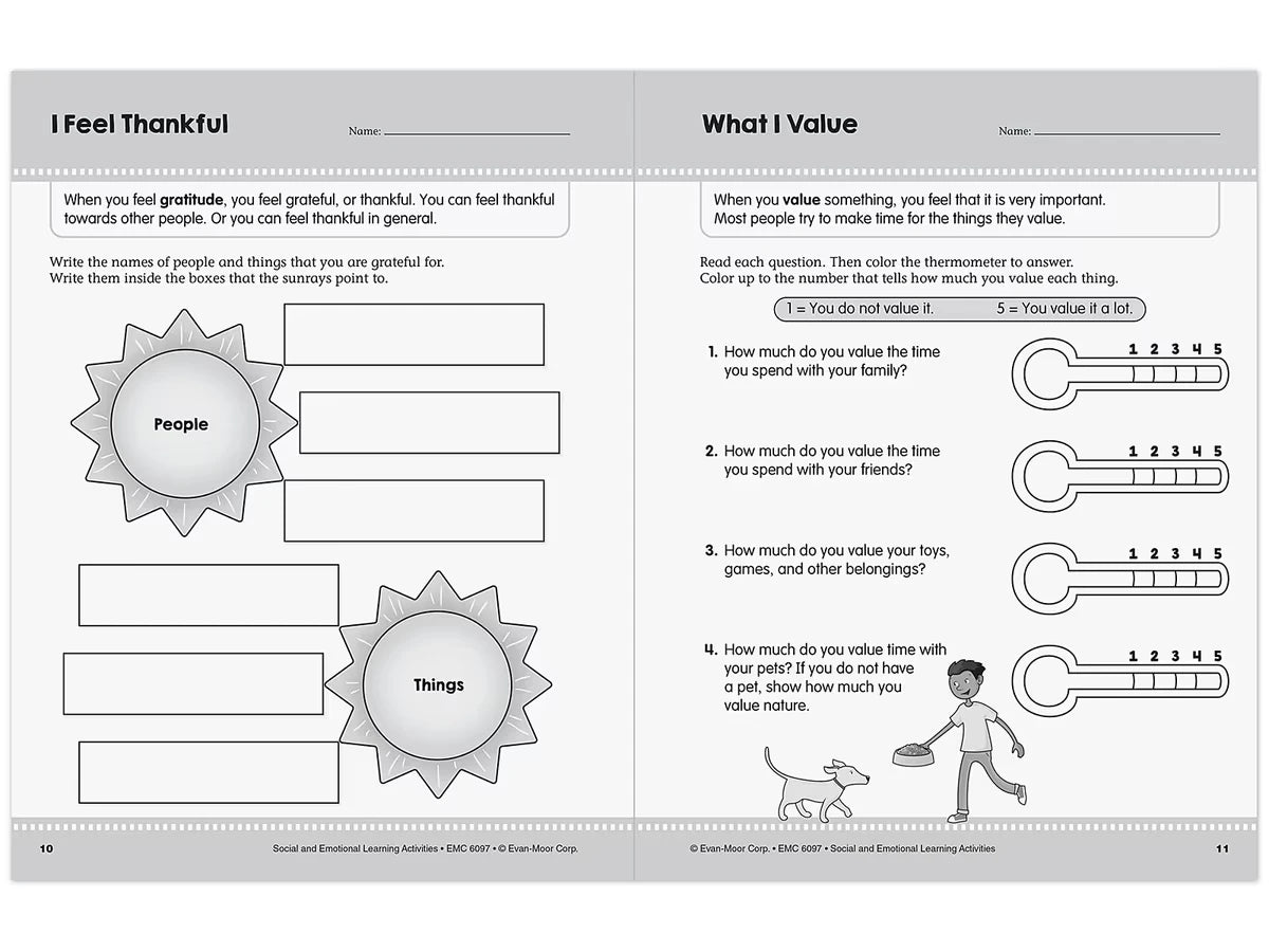 Social and Emotional Learning Activity Workbook - Gr. 3-4 - US 4626