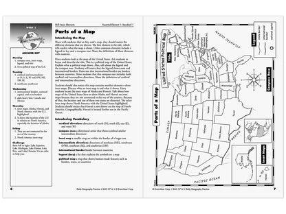 Daily Geography Practice Workbook - Gr. 5 - US 3853