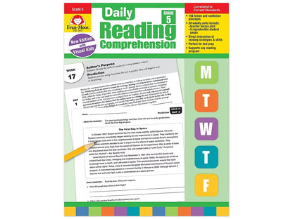 Daily Reading Comprehension Activities Workbook - Gr. 5 - US 4379