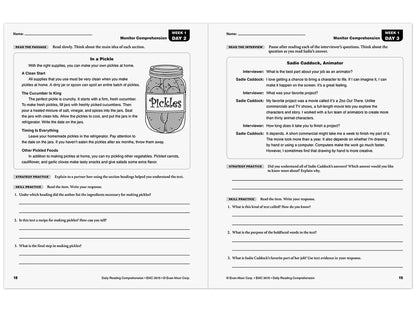 Daily Reading Comprehension Activities Workbook - Gr. 5 - US 4379
