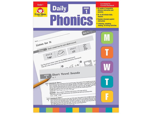 Daily Phonics Workbook - Gr. 1 - US 7583
