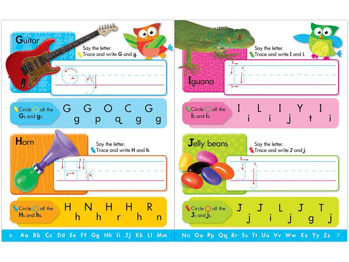 Owl-Stars!® Alphabet Write & Wipe Workbook - US 9044