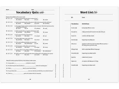Prefixes & Suffixes Workbook - US 5422