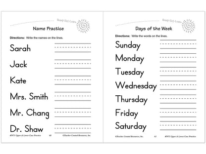 Letter Practice Workbook - US 9418