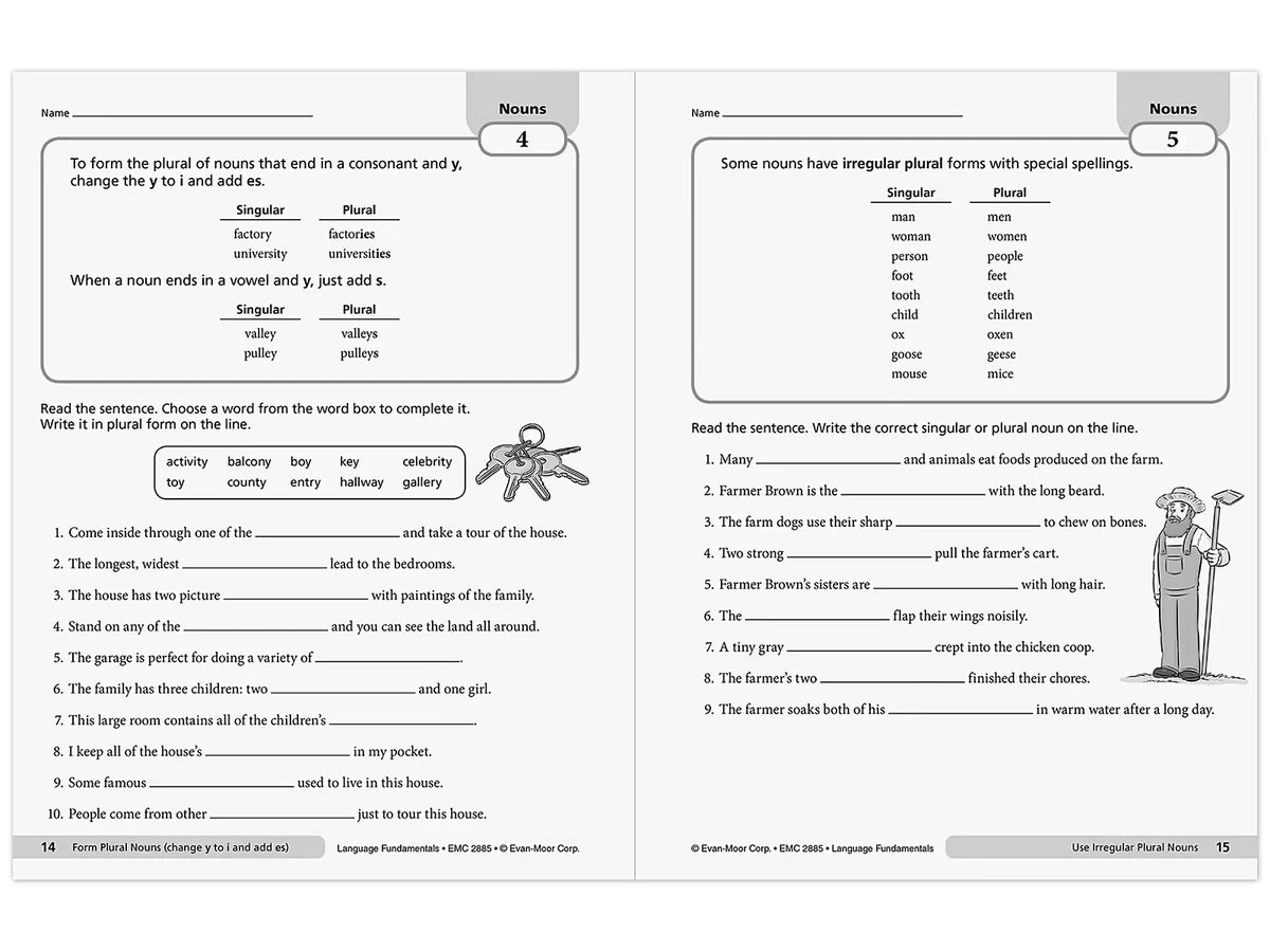 Language Fundamentals Activities Workbook - Gr. 5 - US 8236