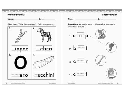 Phonics for Pre-Kindergarten Workbook - US 2650
