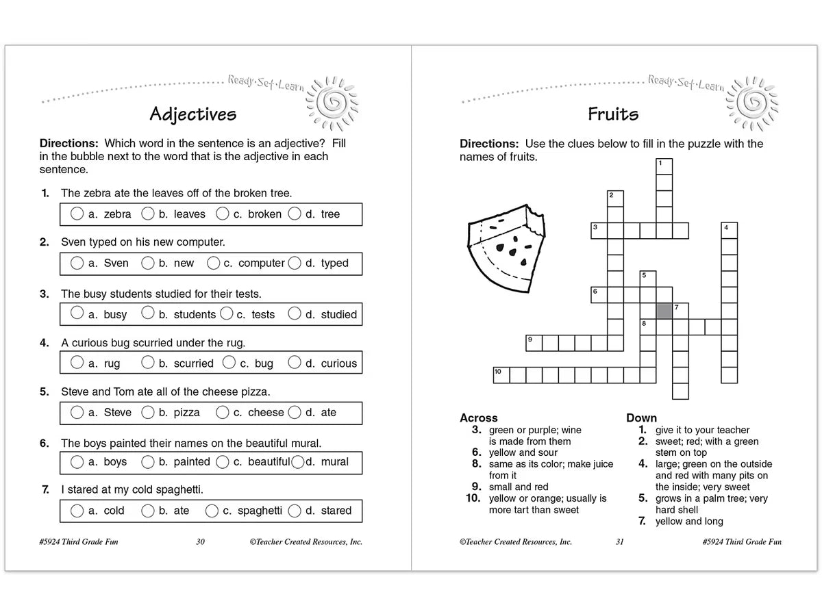Third-Grade Fun Workbook - US 7012