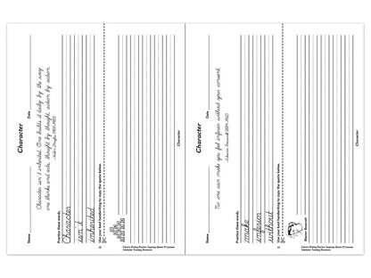 Cursive Writing Practice with Inspiring Quotes Workbook - US 9045