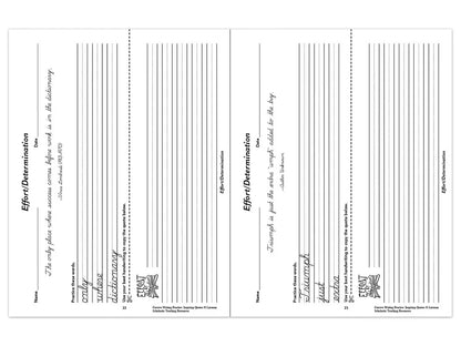 Cursive Writing Practice with Inspiring Quotes Workbook - US 9045