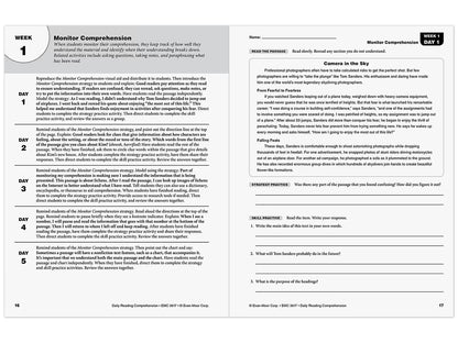 Daily Reading Comprehension Activities Workbook - Gr. 7 - US 6117