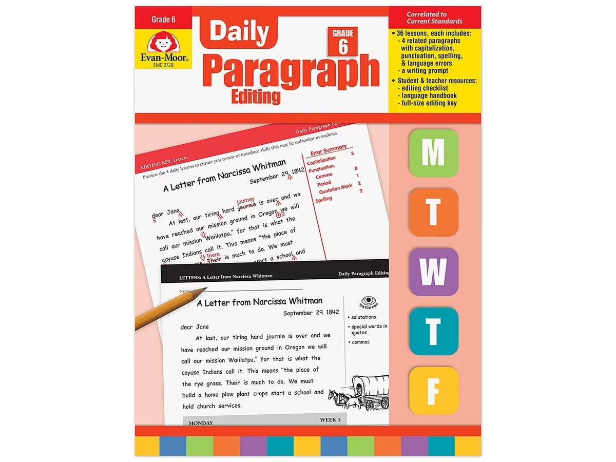 Daily Paragraph Editing Workbook - Gr. 6 - US 8407