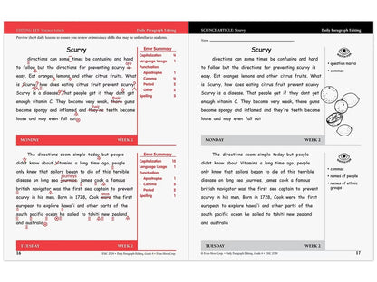 Daily Paragraph Editing Workbook - Gr. 6 - US 8407