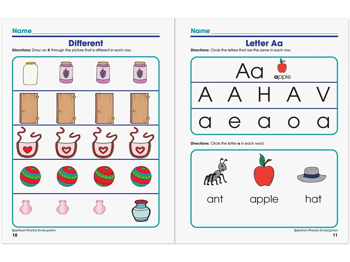 Spectrum® Phonics Workbook - Kindergarten - US 6984