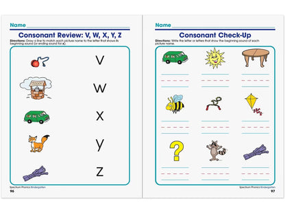 Spectrum® Phonics Workbook - Kindergarten - US 6984