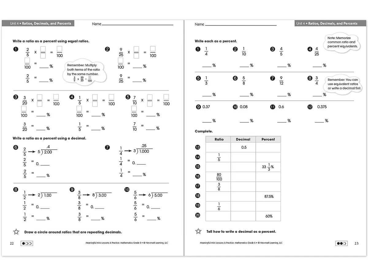 Mathematics Workbook - Gr. 6 - US 9448
