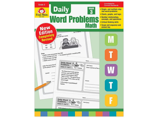 Daily Word Problems Workbook - Gr. 3 - US 4396