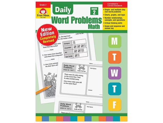 Daily Word Problems Workbook - Gr. 2 - US 6610