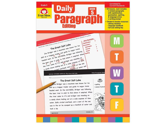Daily Paragraph Editing Workbook - Gr. 5 - US 7133