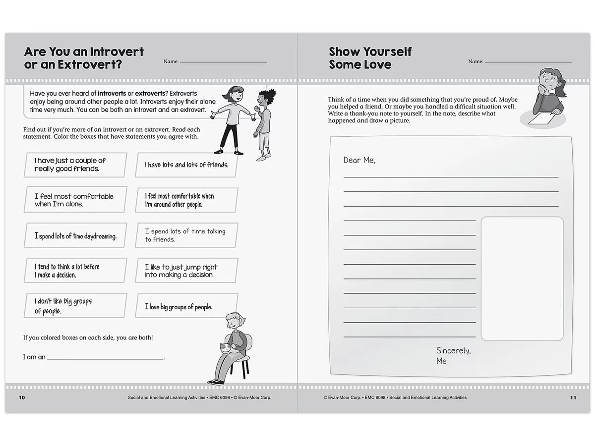 Social and Emotional Learning Activity Workbook - Gr. 5-6 - US 5686