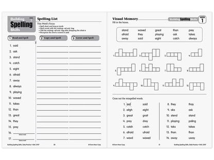 Building Spelling Skills Workbook - Gr. 3 - US 7058