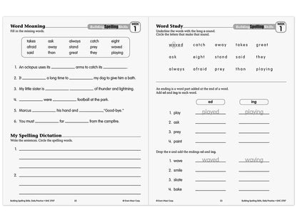 Building Spelling Skills Workbook - Gr. 3 - US 7058
