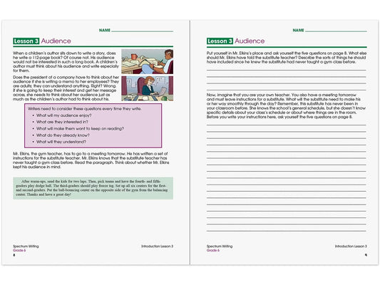 Spectrum® Writing Workbook - Gr. 6 - US 5926