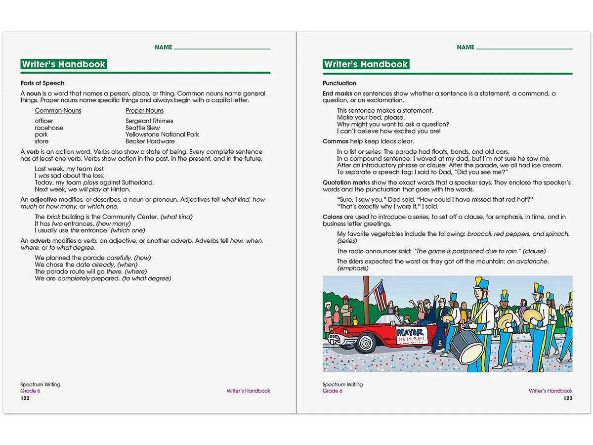 Spectrum® Writing Workbook - Gr. 6 - US 5926