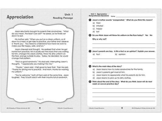 Social-Emotional Learning Workbook - Gr. 4-6 - US 7586