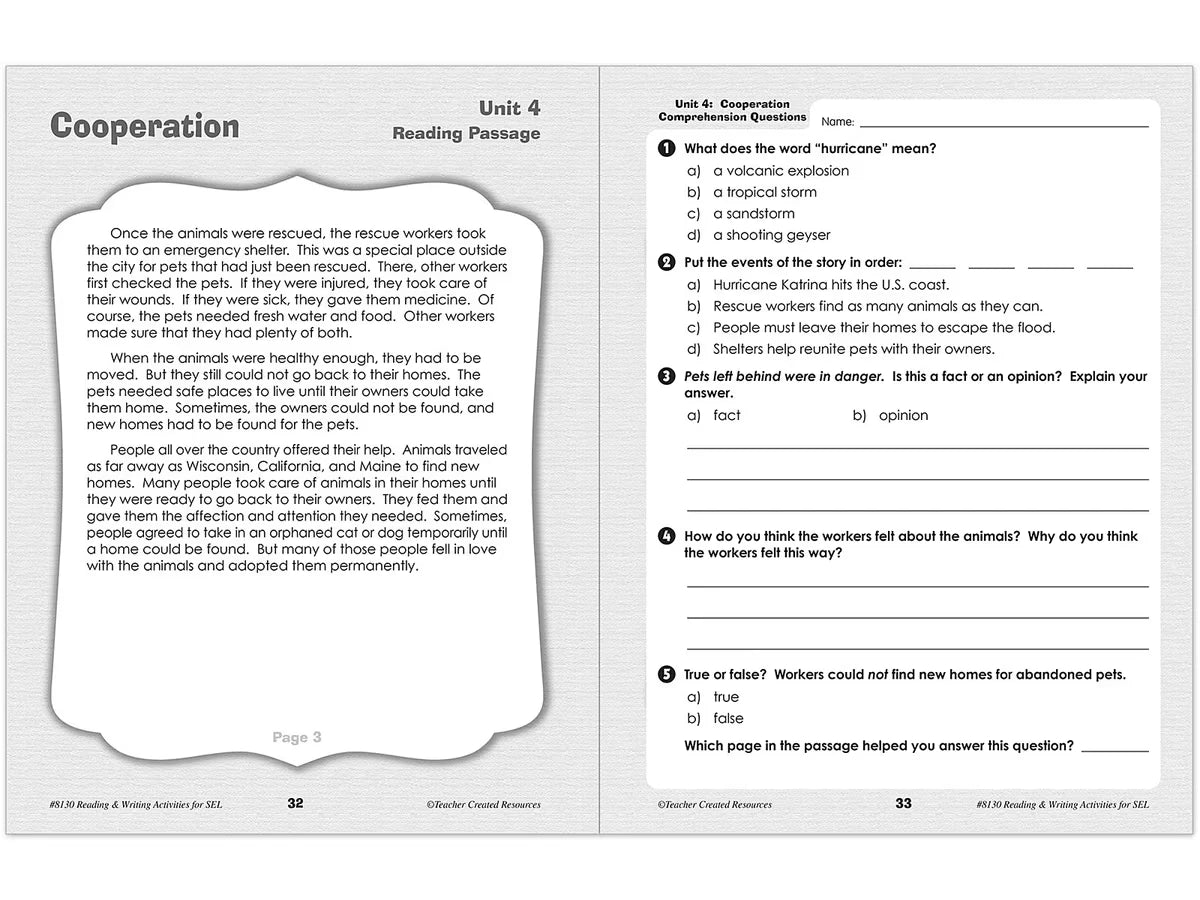 Social-Emotional Learning Workbook - Gr. 4-6 - US 7586
