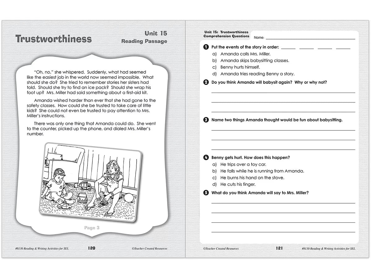 Social-Emotional Learning Workbook - Gr. 4-6 - US 7586