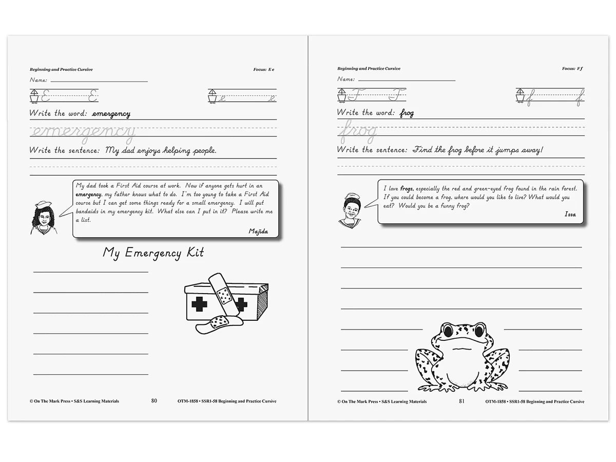 Beginning Cursive Workbook - US 1955