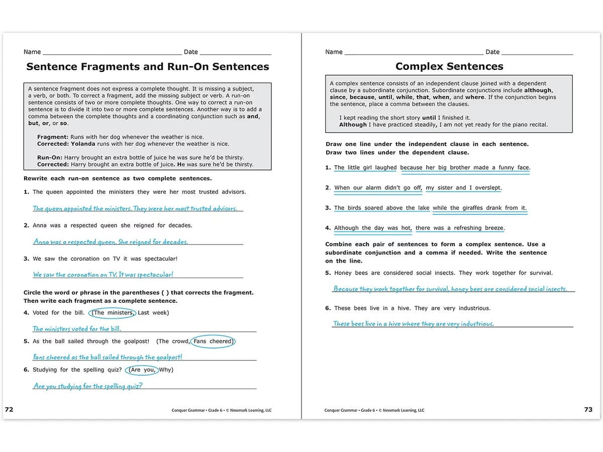 Conquer Grammar Workbook - US 5242