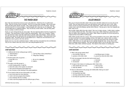 Reading Daily Warm-Ups Workbook - Gr. 4 - US 2890