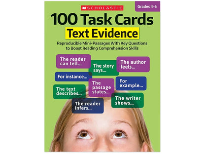 Text Evidence 100 Task Cards Workbook - US 4929