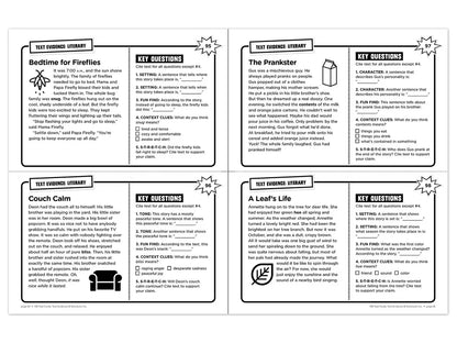 Text Evidence 100 Task Cards Workbook - US 4929
