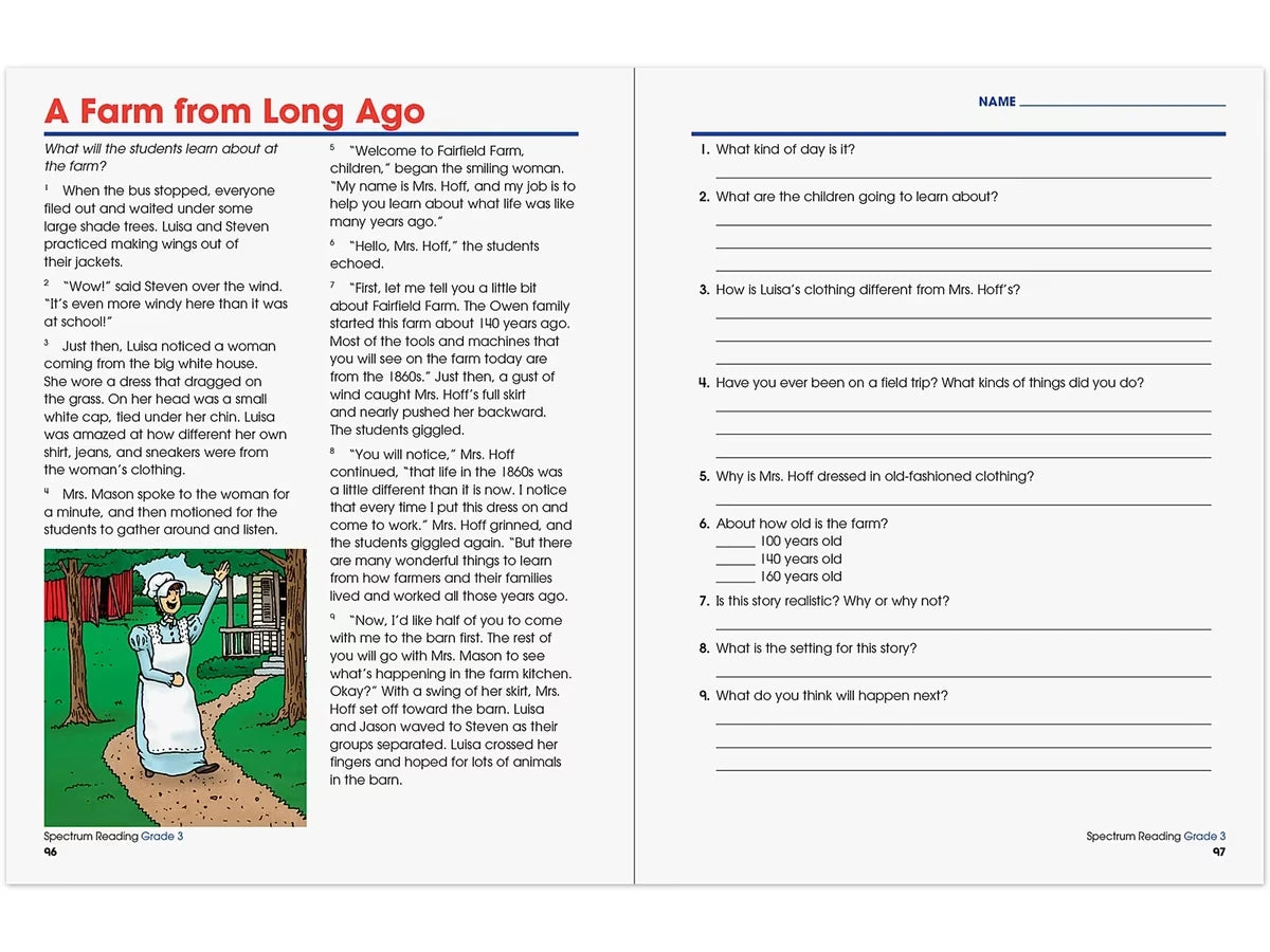 Spectrum® Reading Workbook - Gr. 3 - US 6537