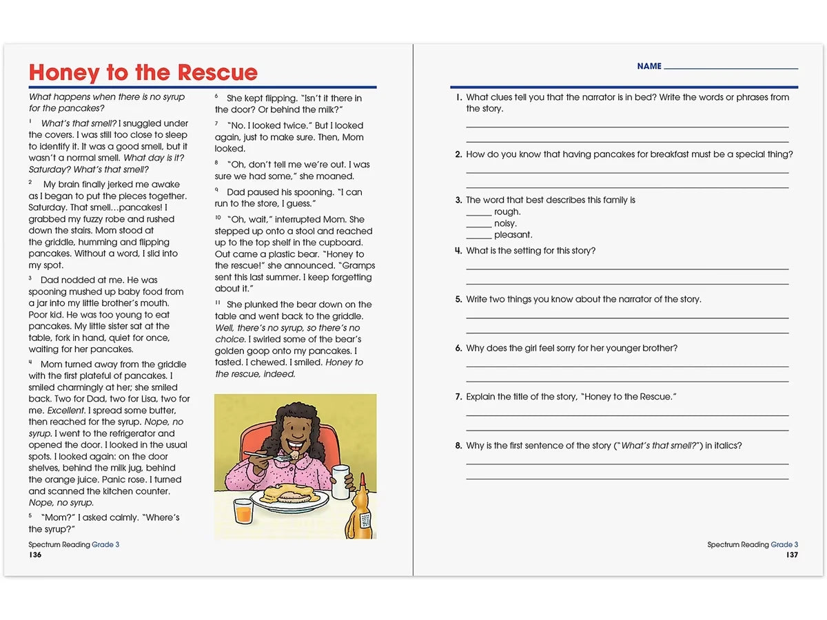 Spectrum® Reading Workbook - Gr. 3 - US 6537