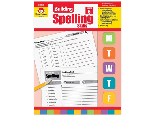 Building Spelling Skills Workbook - Gr. 6 - US 1762