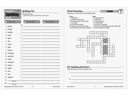 Building Spelling Skills Workbook - Gr. 6 - US 1762
