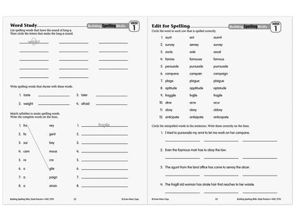 Building Spelling Skills Workbook - Gr. 6 - US 1762