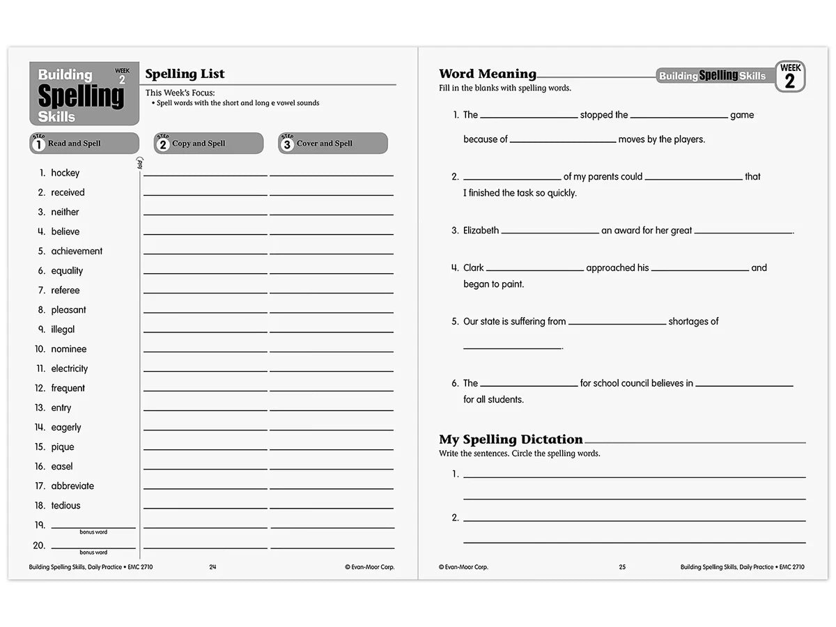 Building Spelling Skills Workbook - Gr. 6 - US 1762