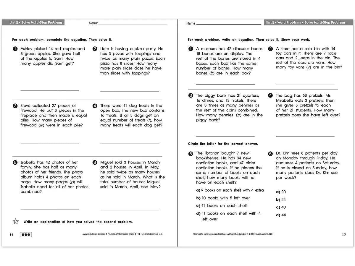 Mathematics Workbook - Gr. 4 - US 6916