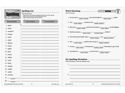 Building Spelling Skills Workbook - Gr. 4 - US 3808