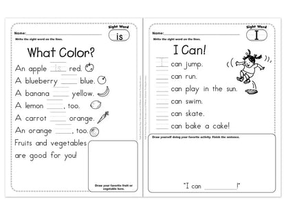Sight-Word Poetry Workbook - US 3456