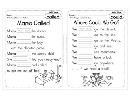 Sight-Word Poetry Workbook - US 3456