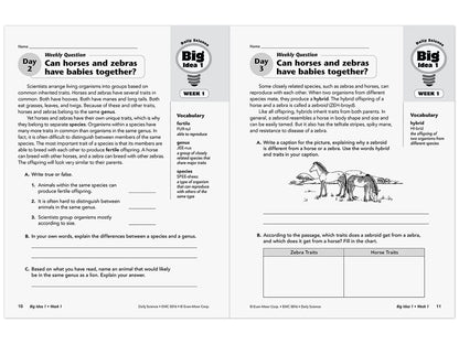 Daily Science Reproducible Activities Workbook - Gr. 6 - US 6749