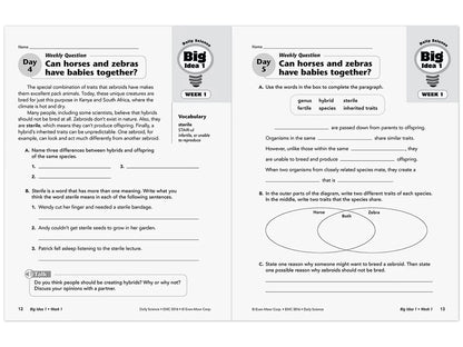 Daily Science Reproducible Activities Workbook - Gr. 6 - US 6749