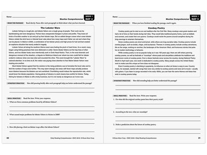 Daily Reading Comprehension Activities Workbook - Gr. 8 - US 4129